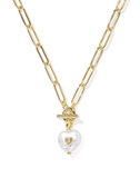 Kendra Scott Sasha Heart Gold Link and Chain Necklace