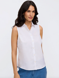 Foxcroft Dina Layering Tank White