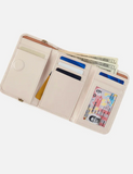 Hobo Jill Trifold Wallet Pale Flax
