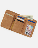 Hobo Jill Trifold Wallet Whiskey