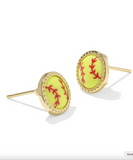Kendra Scott Softball Stud Earrings Gold