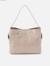 Hobo Render Shoulder Bag Stone Gloss