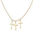 Leslie Curtis Covenant triple cross necklace