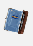 Hobo Lauren Clutch Wallet Faded Denim