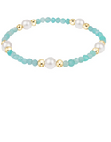 E Newton Purpose Pearl 6mm Gem Bracelet