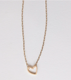 Leslie Curtis Parker 16" Gold Heart Necklace