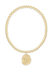 E Newton Classic Gold 3mm Bracelet Inspire America Gold Disc
