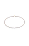 E Newton Hope Classic Bracelet White