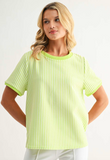 Joh Karissa Knit Top Lime