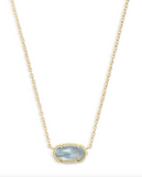 Kendra Scott Elisa Pendant Necklace Light Blue Illusion