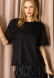 Joh Winnae Eyelash Top Black
