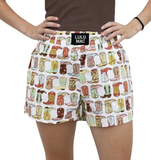 Lulu Mac Boot Boxer Short White
