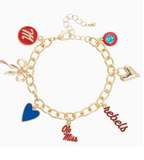 Ole Miss Charm Bracelet