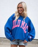 Lulu Mac Sweatshirt Royal/Pink