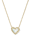 Kendra Scott Dolly Patchwork Ari Necklace Gold White Mix