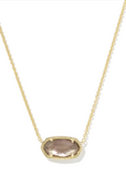 Kendra Scott Elisa Necklace Taupe Mother of Pearl