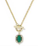 Kendra Scott Daphne Crystal Frame Gold Toggle Necklace (various)