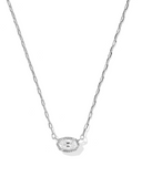 Kendra Scott Mini Elisa Luxe Silver Short Pendant Necklace