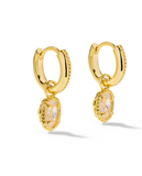 Kendra Scott Mini Ellie Luxe Gold Huggie Earrings