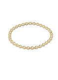 E Newton Classic Gold Grateful Pattern Bead Bracelet (various sizes)