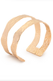 Leslie Curtis Angelica Hammered Cuff Gold/Silver