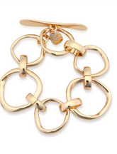 Leslie Curtis Chunky Open Link Bracelet Gold/Silver