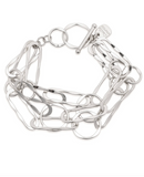 Leslie Curtis Sinclair Triple Layered Bracelet Gold/Silver