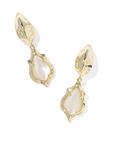 Kendra Scott Adriana Scallop Frame Gold Huggie Earrings (various)