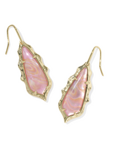 Kendra Scott Adriana Scallop Frame Gold Drop Earrings (various)