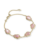 Kendra Scott Adriana Scallop Frame Gold Delicate Chain Bracelet (various)