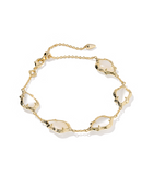 Kendra Scott Adriana Scallop Frame Gold Delicate Chain Bracelet (various)