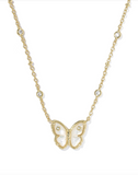 Kendra Scott Cailey Butterfly Gold Short Pendant Necklace (various)
