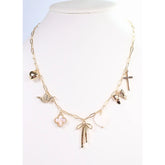 Torry Charm Necklace Gold