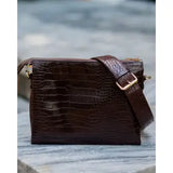 Ariana Crossbody Chocolate Croc