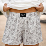 Lulu Mac Boxer Short White Camo