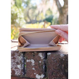 Caroline Hill Nadine Zippered Wallet Tan