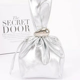 Faux Leather Wrist Bag