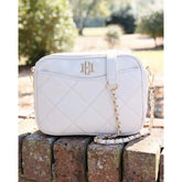 Caroline Hill Fiona Crossbody Cream Quilted LD