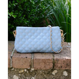 Caroline Hill Livi Crossbody Light Blue Patent