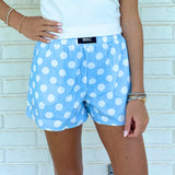 Lulu Mac Light Blue Polka Dot Boxer Shorts