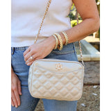 Caroline Hill Fiona Crossbody Pearl Quilted DQ