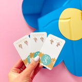 Taylor Shaye Pearl Cross Studs Earrings