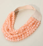 Signature Strand Statement Faceted Necklace -8 colors to choose from