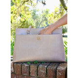 Caroline Hill Lexi Tote Taupe ES