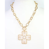 Caroline Hill Carol Large Cross Necklace