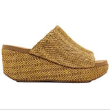 Volatile Canteen Wedge Sandal Gold