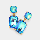 Square Rectangle Dangle Earrings