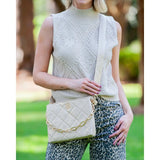 Caroline Hill Ariana Crossbody Gold Shimmer Ld