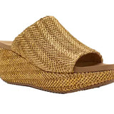 Volatile Canteen Wedge Sandal Gold
