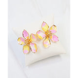 Caroline Hill Monett Flower Post Earring Pink